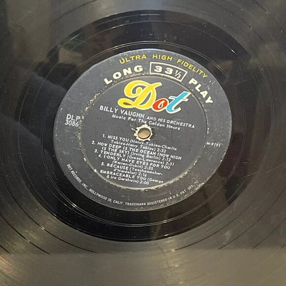Billy Vaughn Music For The Golden Hours(Vinyl, 1957) Dot Records DLP 3086 Good - Picture 6 of 11